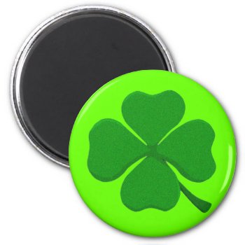 Four Leaf Clover Magnet by Pot_of_Gold at Zazzle