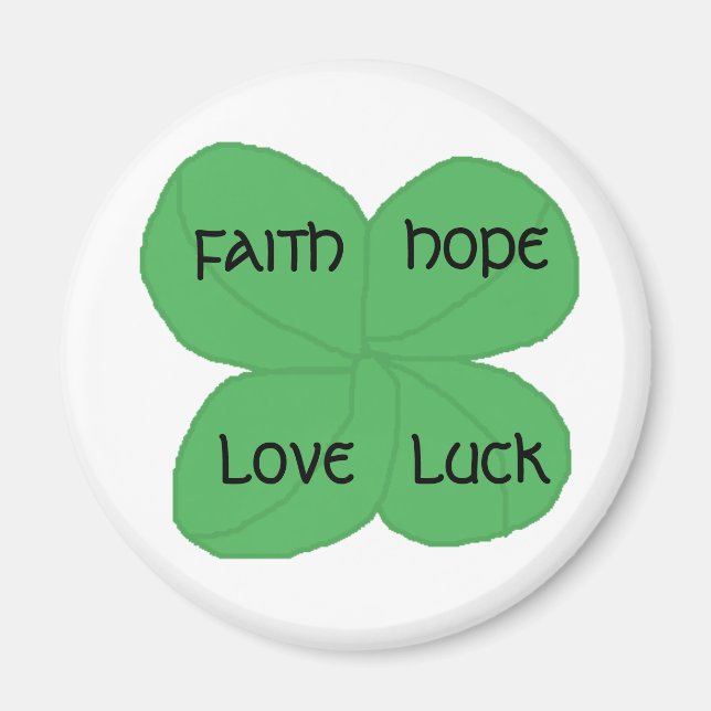 Four-leaf Clover - magnet (Front)
