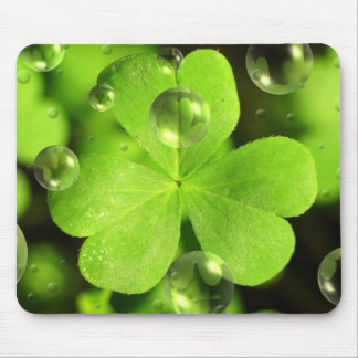 Four leaf clover mouse pad