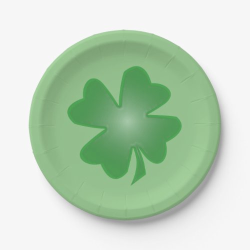 Four Leaf Clover Paper Plates