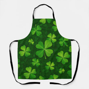 Four Leaf Clover Pattern Apron