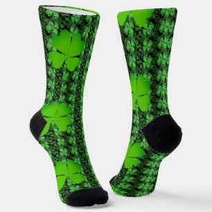 Four-leaf Clover Pattern St Patrick's Day S Socks