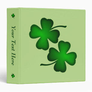 Four Leaf Clover Personalized Binder