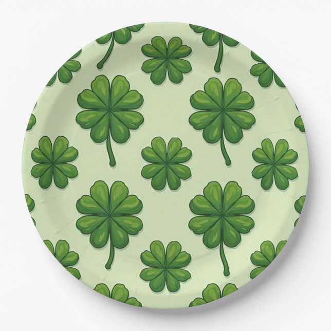 Four leaf clover plate (Front)