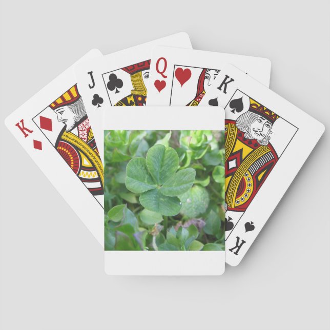 Four Leaf Clover Poker Cards (Back)