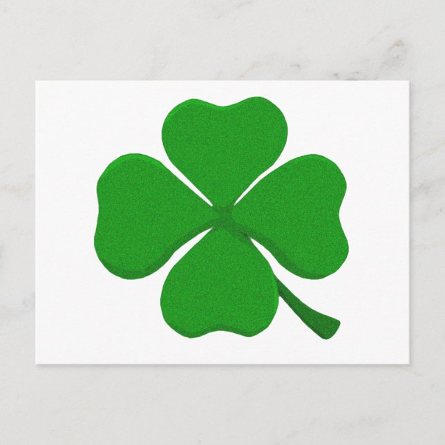 Four Leaf Clover Postcard (Front)
