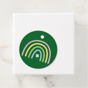 Four Leaf Clover Rainbow St Patrick's Day Favor Tags