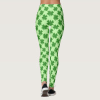 Four Leaf Clover Saint Patrick's Day Shamrock Leggings