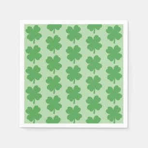 Four Leaf Clover Shamrock Irish St Patricks Day Napkins