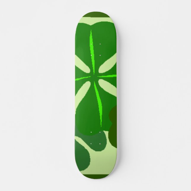 Four Leaf Clover Skateboard Deck (Front)