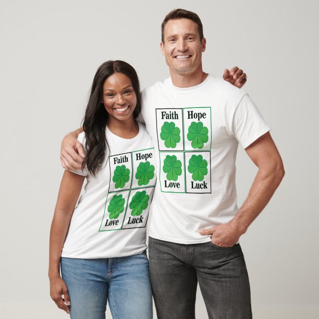Four Leaf Clover St Patricks Day Four Leaf Clover T-Shirt (Unisex)