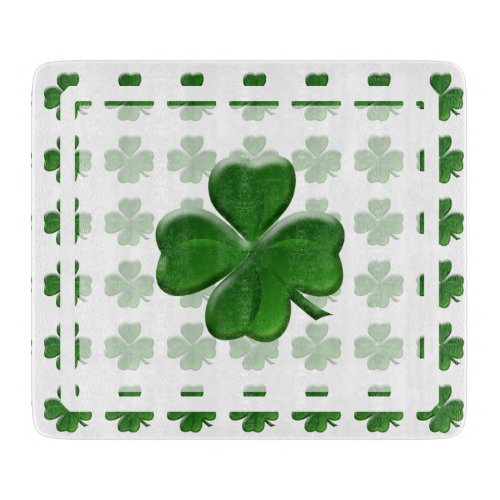 Four Leaf Clover _ St Patricks Day Symbol Cutting Board