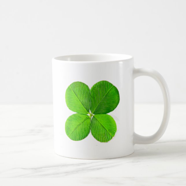Four Leaf Clover The MUSEUM Zazzle Gifts Coffee Mug (Right)