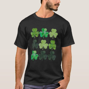 Four Leaf Clover Vintage Saint Patrick Day 2022 Fu T-Shirt