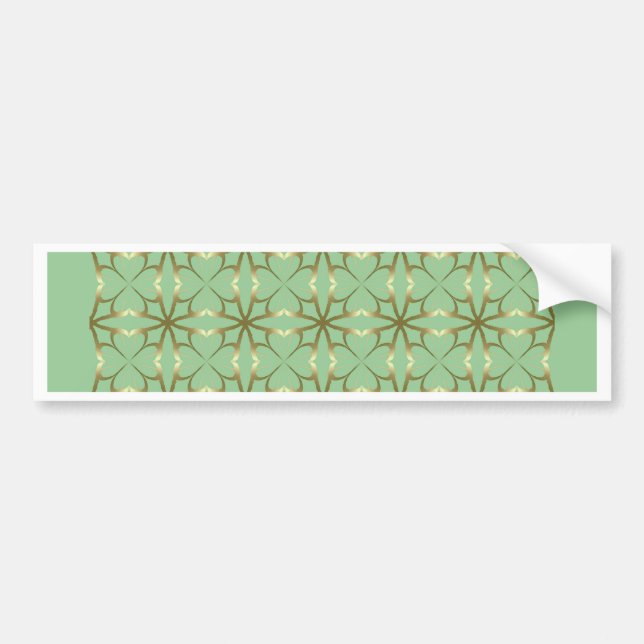 Four-Leaf Clovers Bumper Sticker (Front)