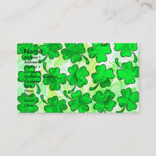 FOUR LEAF CLOVERS Business Cards