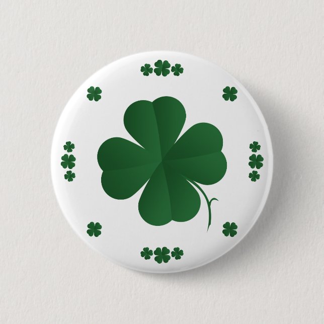Four Leaf Clovers Button (Front)