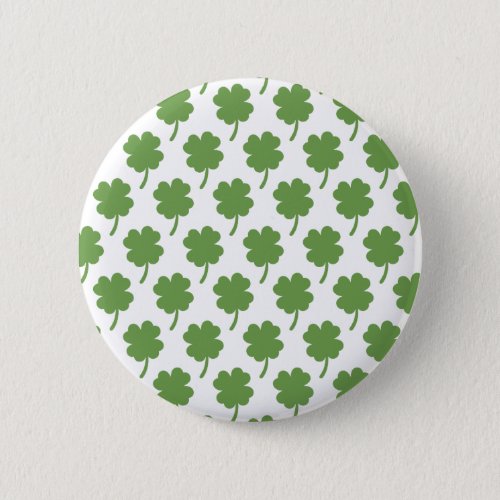 Four Leaf Clovers Button