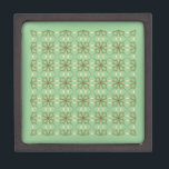 Four-Leaf Clovers Keepsake Box<br><div class="desc">Four-Leaf Clovers is a digital, seamless pattern in mint and golden yellow colors. It is suitable for printing on fabrics and on a variety of household items such as throw pillows, duvet covers, scarves, shower curtains, wrapping paper for Christmas gifts etc. Original image by Lena Photo Art. All Rights Reserved....</div>