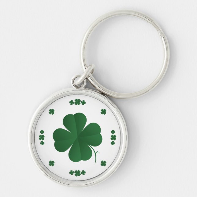 Four Leaf Clovers Keychain (Front)