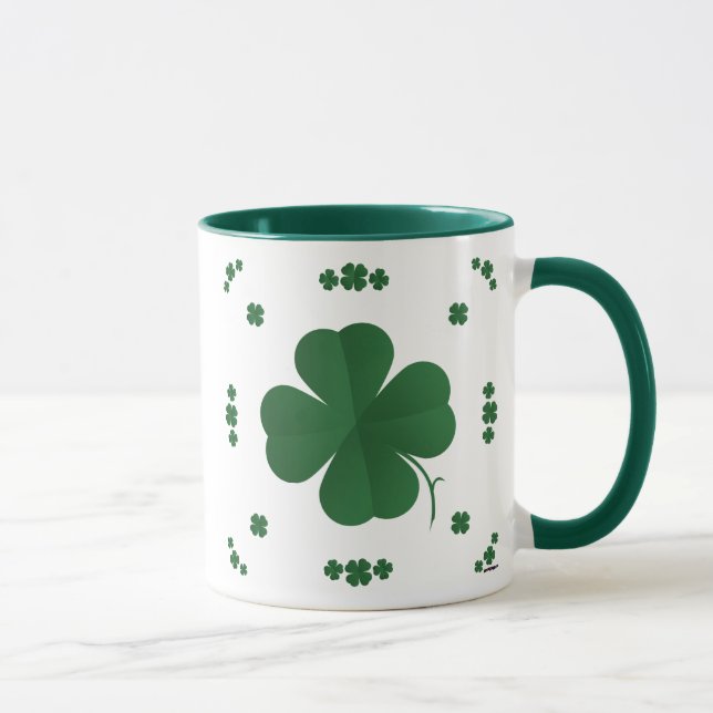 Four Leaf Clovers Mug (Right)