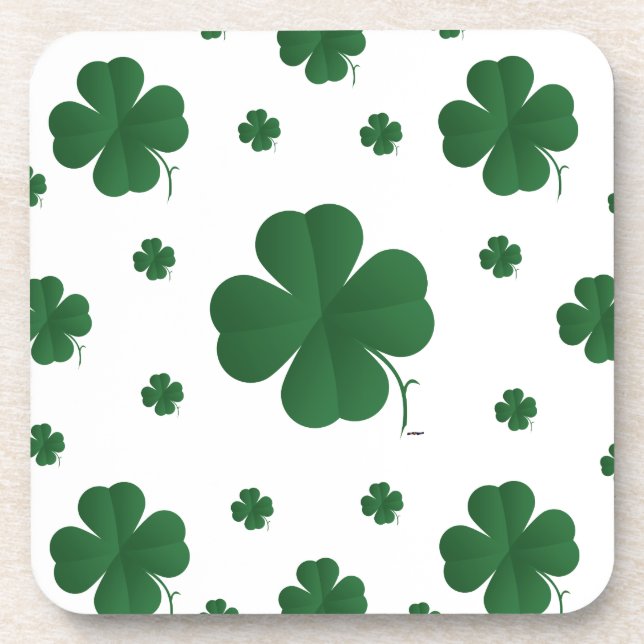 Four Leaf Clovers - multi Drink Coaster (Front)