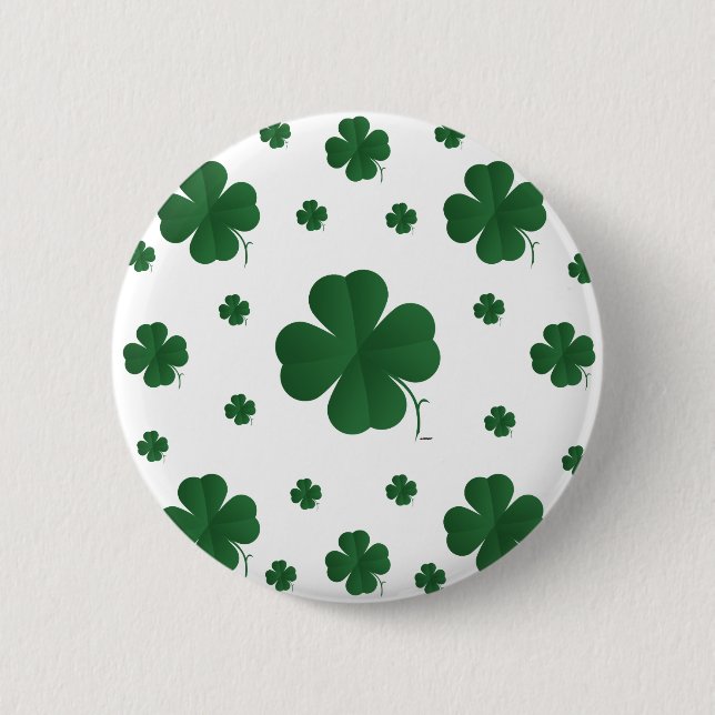 Four Leaf Clovers - multi Pinback Button (Front)