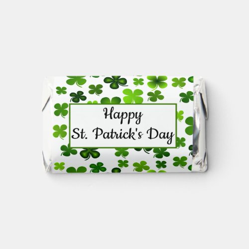 Four Leaf Clovers Pattern Happy St Patricks Day  Hersheys Miniatures