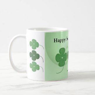 Four Leaf Clovers St. Patrick's Day Coffee Mug