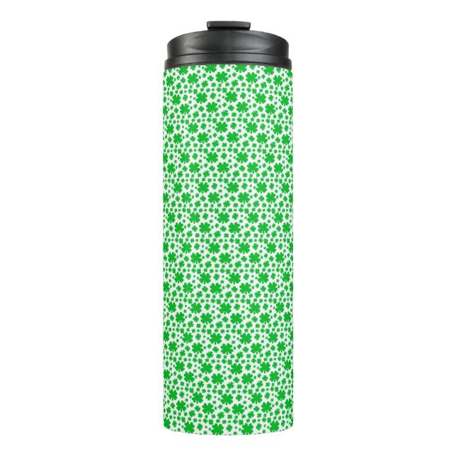 Four-leaf clovers  thermal tumbler (Front)