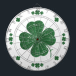 Four Leaf Clovers - vintage style Dart Board<br><div class="desc">Four Leaf Clovers - vintage style</div>