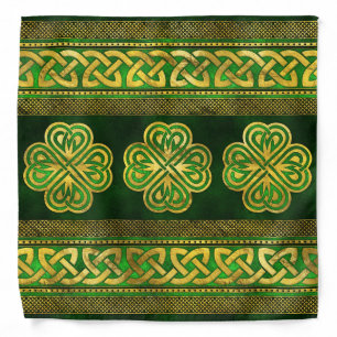 Four-leaf Lucky Clover Shamrock Ornament Bandana