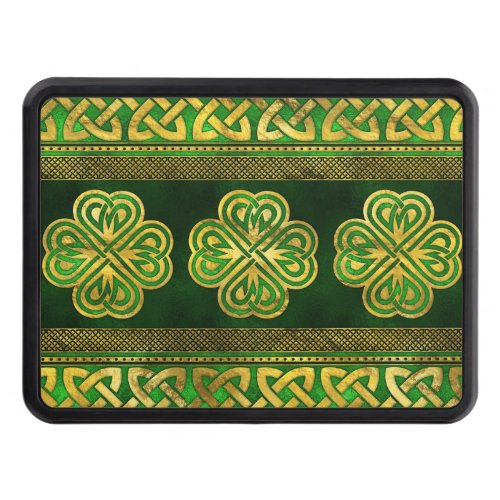 Four_leaf Lucky Clover Shamrock Ornament Hitch Cover
