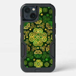 Four-leaf Lucky Clover Shamrock Ornament iPhone 13 Case