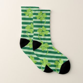 Four Leaf Lucky Clover St Patricks Day Pattern