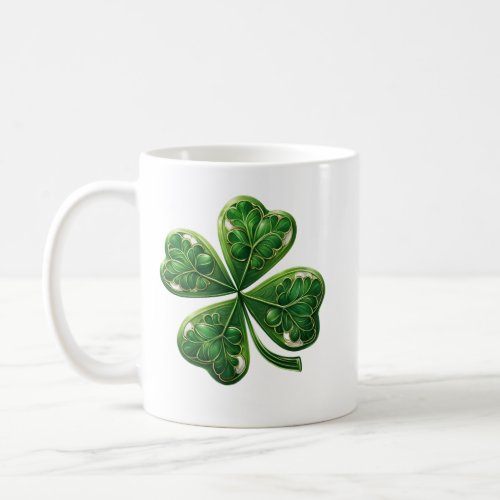 Four_leaf shamrock coffee mug