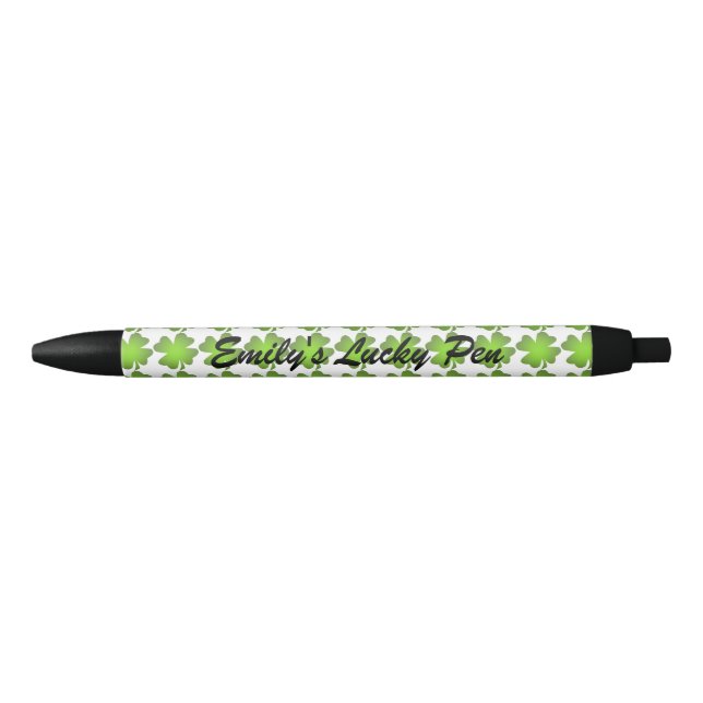 Four-leafed Clover Personalized Lucky Pen (Front)