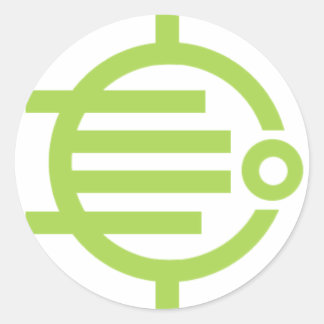 Four Leaves Round Sticker