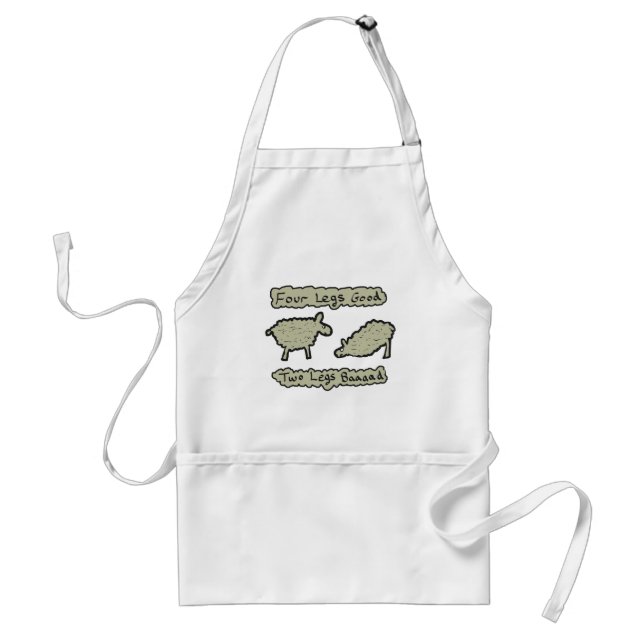 Four Legs Good Adult Apron (Front)