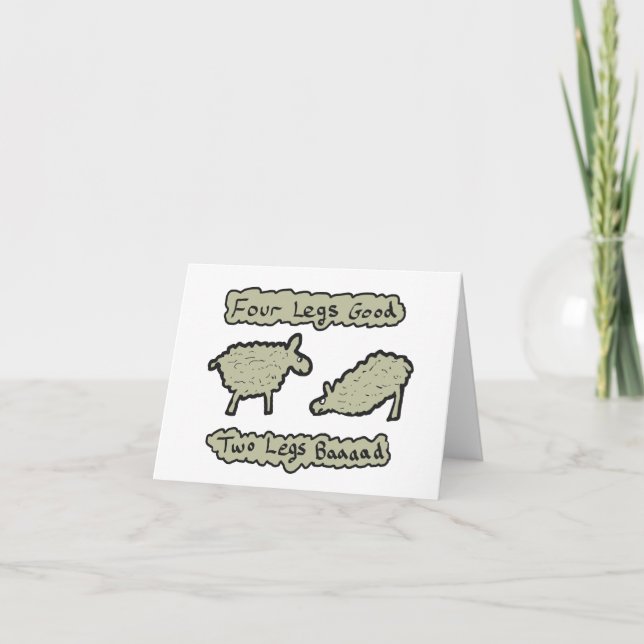 Four Legs Good Card (Front)