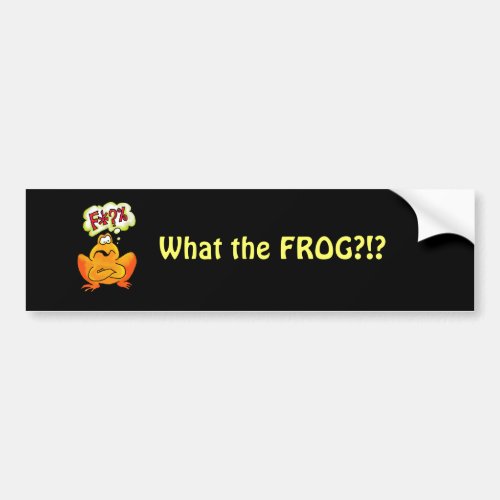 Four_lettered Frog Bumper Sticker