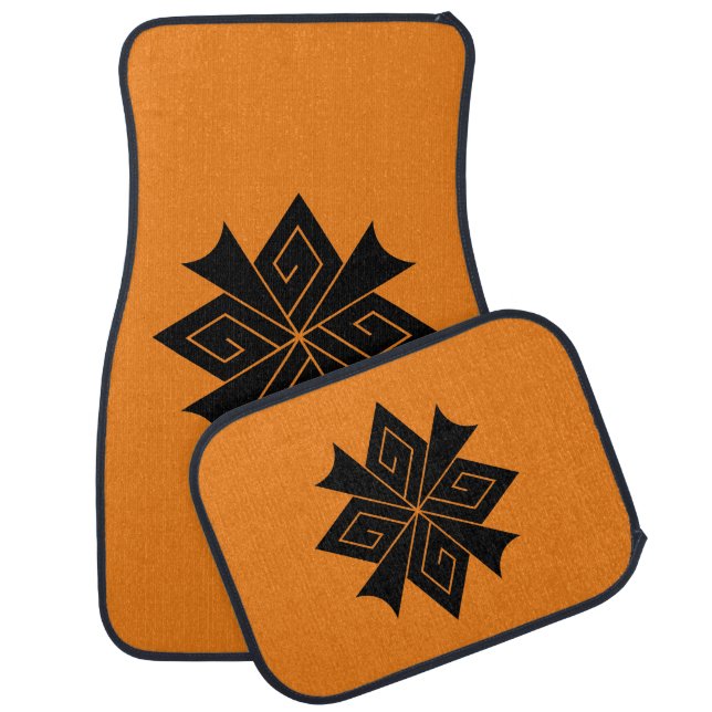 Four lightning bolts with thunderclaps car floor mat (Set)