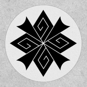 Four lightning bolts with thunderclaps patch