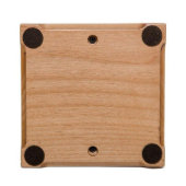 Four Little Paws at Rest Small Cherry Wood Pet Urn (Base)