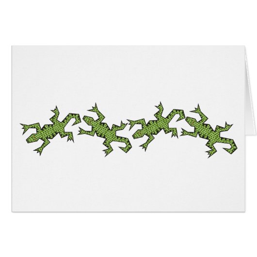 Four Lizards Card (Front Horizontal)