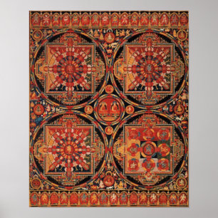Four Mandalas Poster