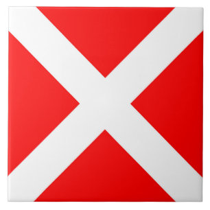 four maritime nautical alphabet number symbol flag ceramic tile