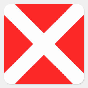 four maritime nautical alphabet number symbol flag square sticker