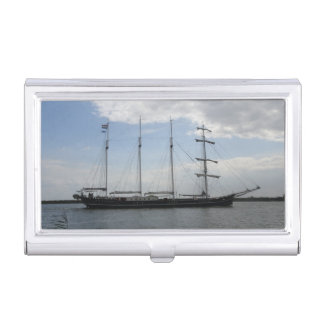Four Master Ship Business Card Holder