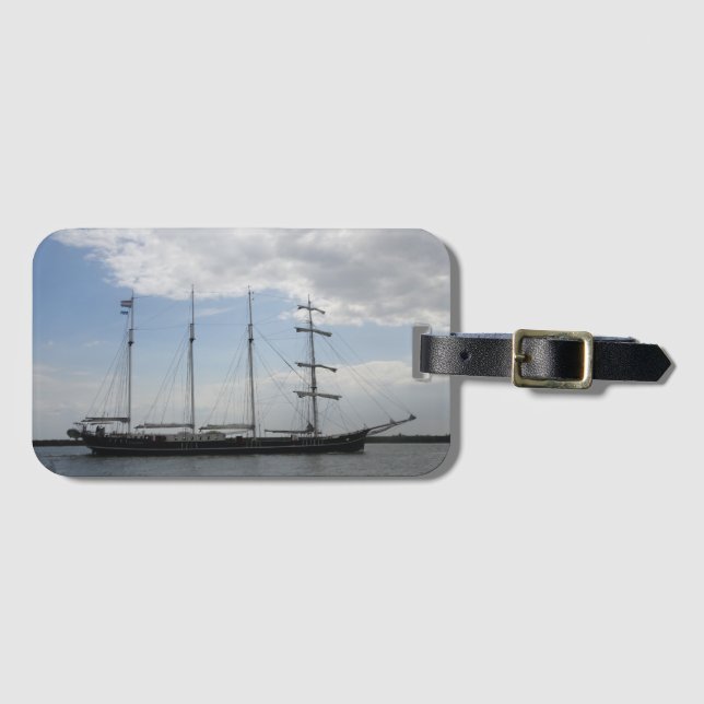 Four Master Ship Luggage Tag (Front Horizontal)